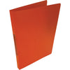 Alpha - classeur à anneaux, pour format A4, en PP, 2 anneaux de 16 mm, orange transparent