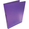 Alpha - classeur à anneaux, pour pieds A4, en PP, 2 anneaux de 16 mm, violet transparent