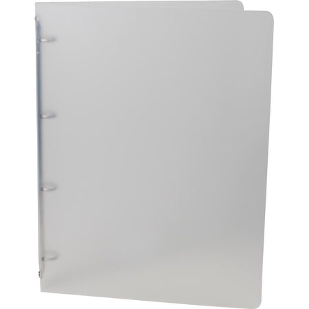 Alpha - Carpeta de anillas, para pies A4, de PP, 4 anillas de 16 mm, blanco transparente