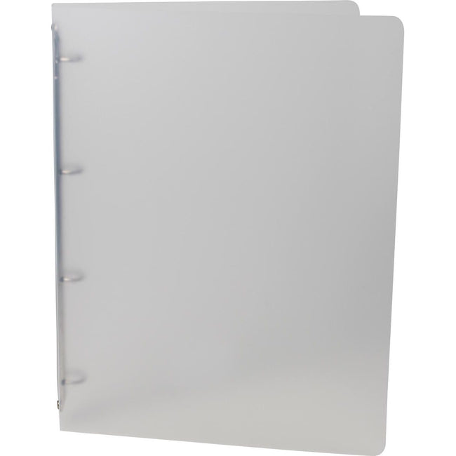 Alpha - classeur à anneaux, pour pieds A4, en PP, 4 anneaux de 16 mm, blanc transparent