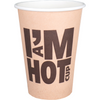 Depa -  | Koffiebeker | I´M a HOT cup | Karton + PE | 180ml | 7.5oz | Ø70.3mm | bruin | 2000 stuks