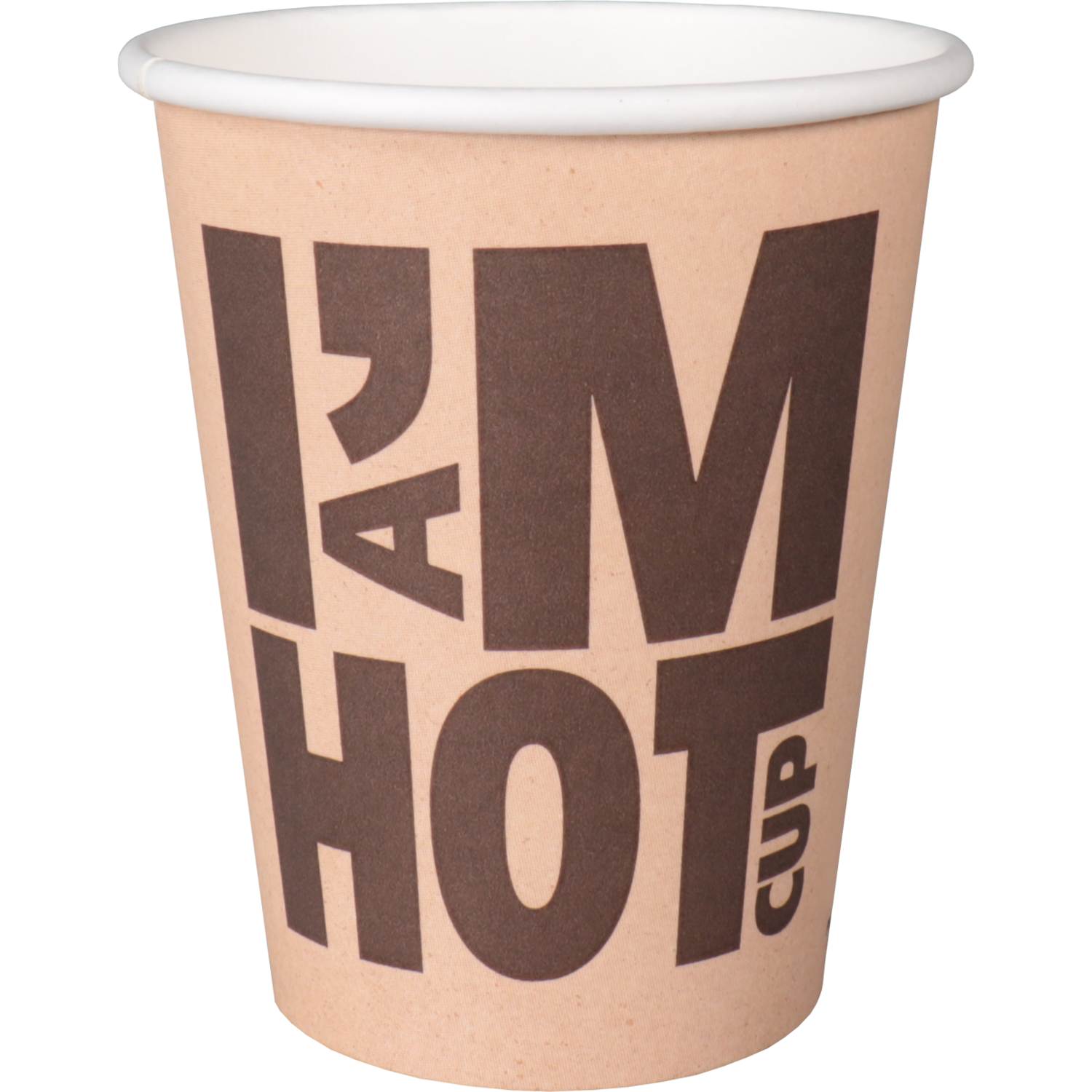 Depa - | Coffee cup | I´M a HOT cup | Cardboard + PE | 250ml | 8oz | 92mm | brown | 1000 pieces
