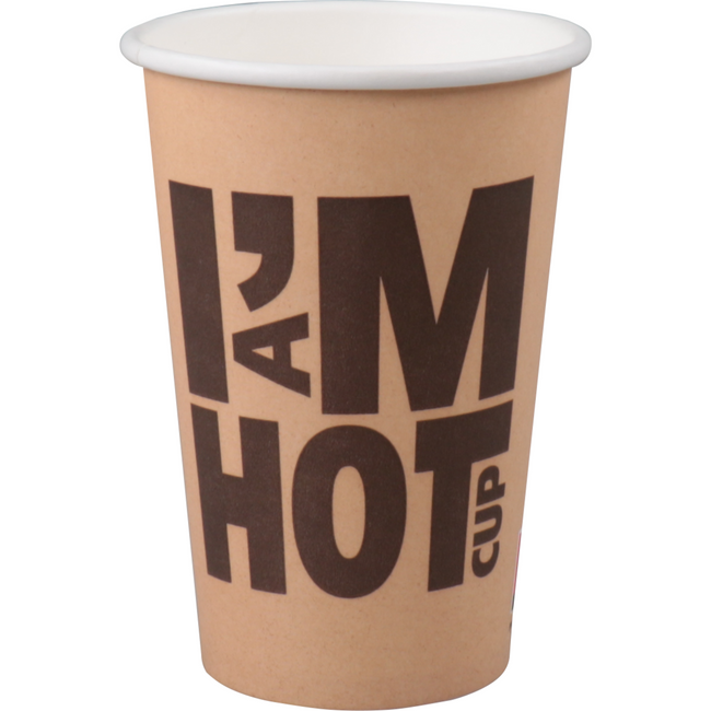 Klika - Koffiebeker | I´M a HOT cup | Karton + PE | 300ml | 10oz | 110mm | 1000 stuks