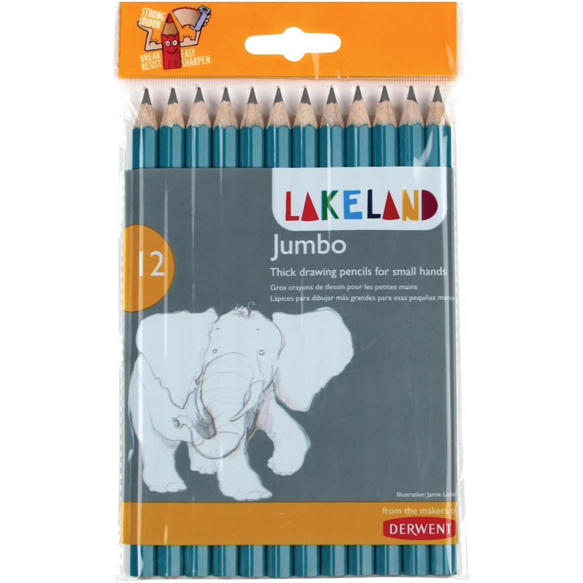 Stifte Derwent Lakeland Jumbo HB Blister von 12 Teilen