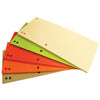 OFFICE products -   verdeelstroken, 235 x 105 mm, pak van 100 stuks, geassorteerde kleuren