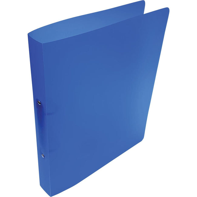 Alpha - classeur à anneaux, pour pieds A4, en PP, 2 anneaux de 25 mm, bleu transparent