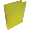 Alpha - classeur à anneaux, pour pieds A4, en PP, 2 anneaux de 25 mm, jaune transparent