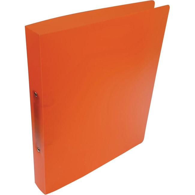 Alpha - classeur à anneaux, pour format A4, en PP, 2 anneaux de 25 mm, orange transparent