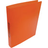 Alpha - classeur à anneaux, pour format A4, en PP, 2 anneaux de 25 mm, orange transparent