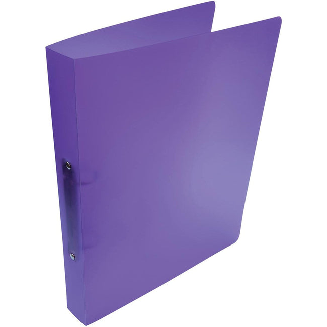 Alpha - classeur à anneaux, pour pieds A4, en PP, 2 anneaux de 25 mm, violet transparent