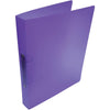 Alpha - classeur à anneaux, pour pieds A4, en PP, 2 anneaux de 25 mm, violet transparent