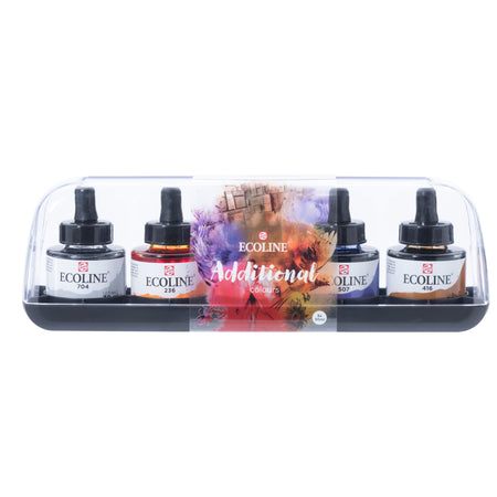 Talens - Ink Ecoline mit Pipette Zusatzset 5er sort