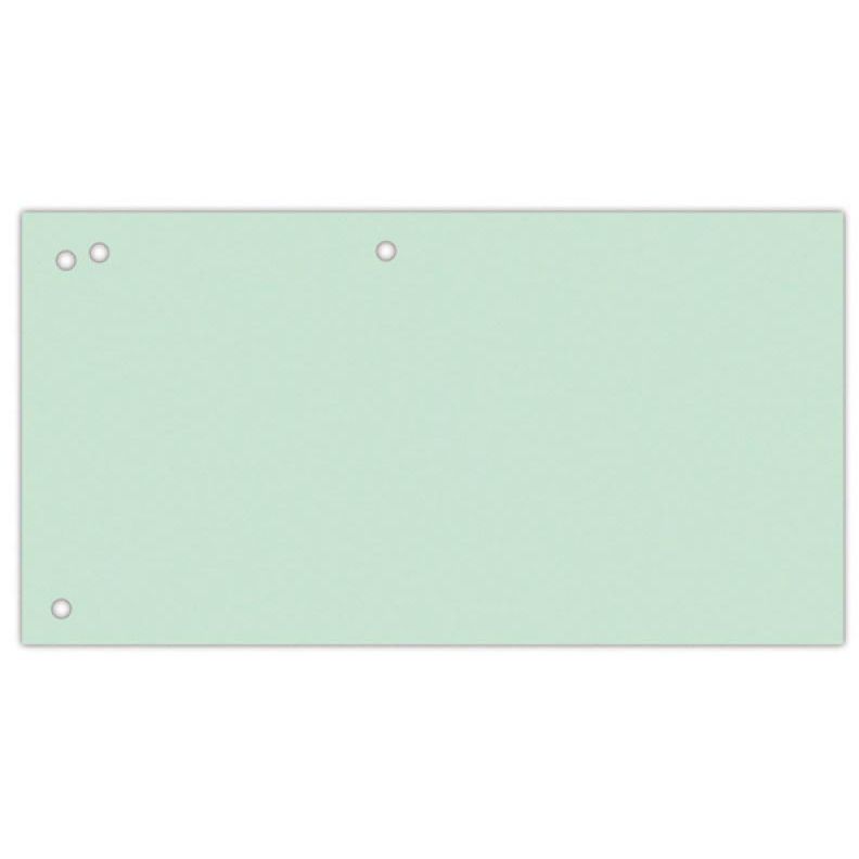 OFFICE products -   verdeelstroken, 240 x 105 mm, pak van 100 stuks, groen