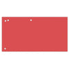 OFFICE products -   verdeelstroken, 240 x 105 mm, pak van 100 stuks, rood