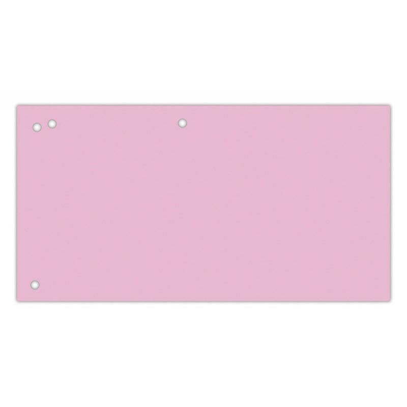 OFFICE products -   verdeelstroken, 240 x 105 mm, pak van 100 stuks, roze
