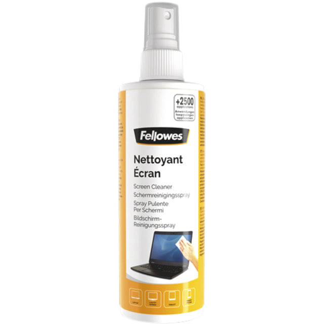 Fellowes - Spray detergente per schermi 250 ml