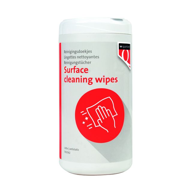 Quantore -  Reinigingsdoekjes dispenser à 100 universele doekjes | 12 stuks