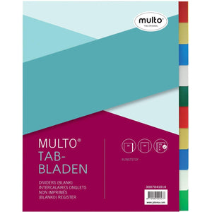 Multo - Tabs A4 23-Loch 10-teilig PP sortiert