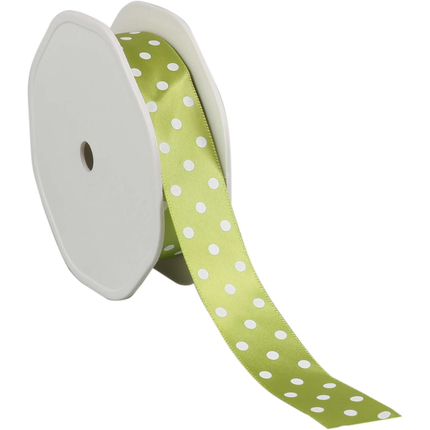 Klika - Lint | 23mm | 20m | Stippen | pET | groen/wit