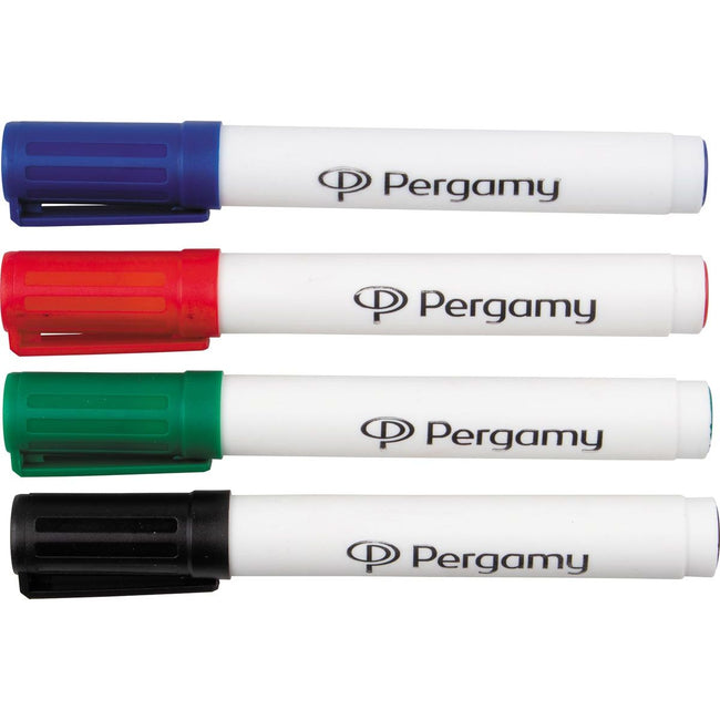 Pergamy - Pergamy whiteboardmarker, etui met 4 stuks