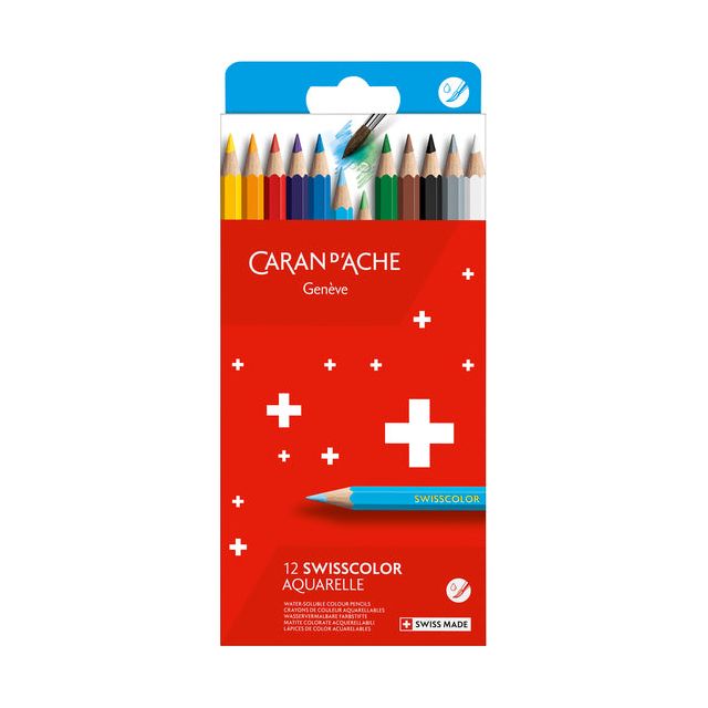 Caran D'Che - Couleur crayon Caran d'Ache Aquarel | Box a 12 pièces