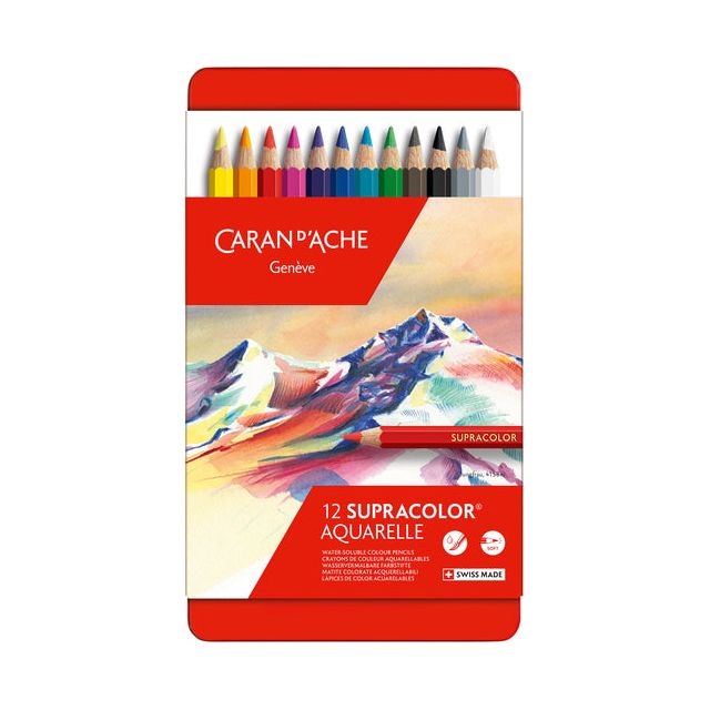 Caran d'Ache - Farbiger Bleistift Caran d'Ache Supracolor | Box ein 12 Stück