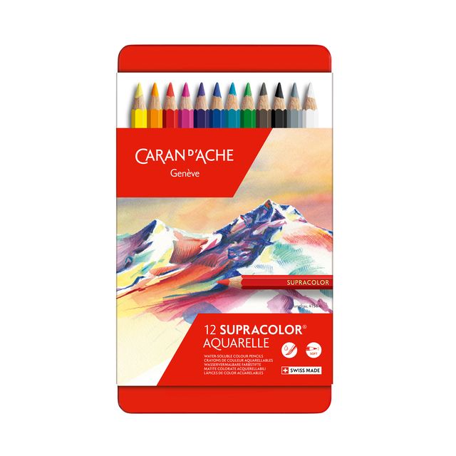 Caran d'ache - Matite colorate Supracolor 12 pezzi assortiti