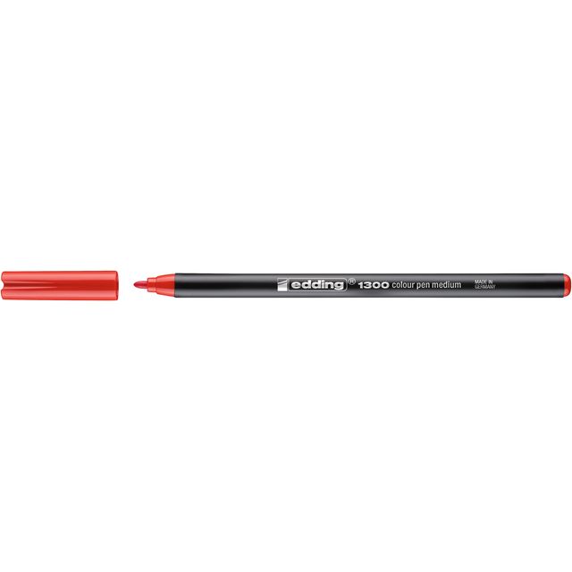 Edding - Fineliner 1300 rouge moyen | 10 pièces
