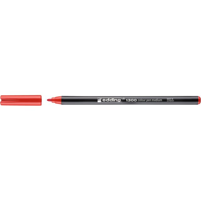 Edding - Fineliner EDDing 1300 m Rood | Außenschachtel ein 10 Stück