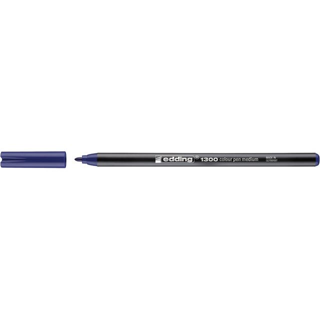 Edding - Fineliner Edding 1300 m bleu | Boîte extérieure une pièce de 10