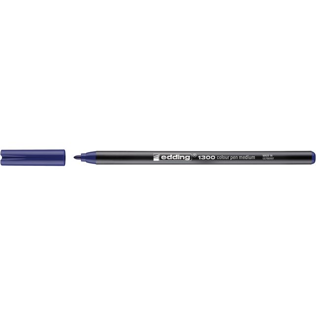 Edding - Fineliner 1300 bleu moyen | 10 pièces
