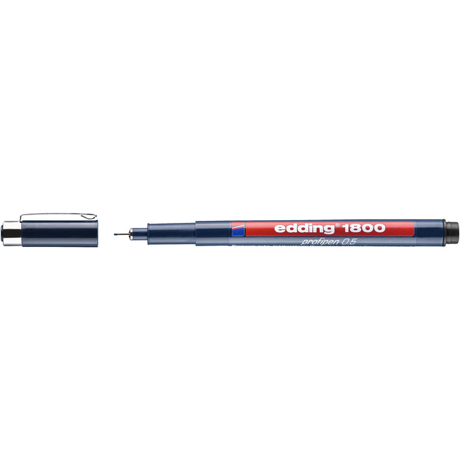 Edding - Fineliner 1800 0.5mm black | 10 pieces