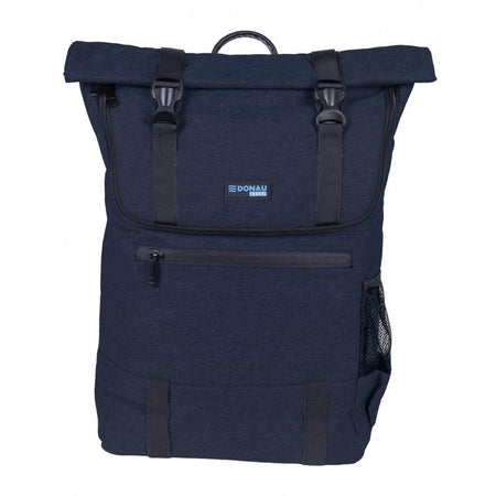 DONAU TRAVEL - zaino London, 18 l, 15,6 pollici, blu navy