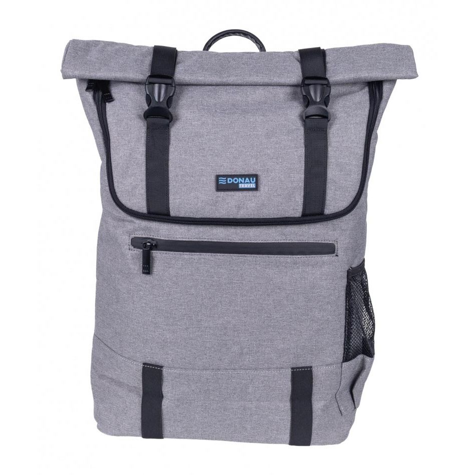 DONAU TRAVEL - zaino London, 18 l, 15,6 pollici, grigio