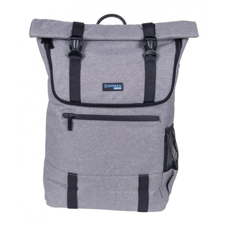 DONAU TRAVEL - zaino London, 18 l, 15,6 pollici, grigio