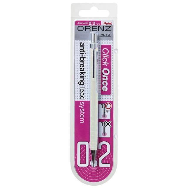 Pentel - Porte-mine Orenz B 0.2mm blanc