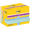 Post-it Super Sticky - Notes Soulful, 90 feuilles, pi 47,6 x 47,6 mm, paquet de 12 blocs