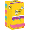 Post-it - Super Sticky Notes Carnival, 90 feuilles, pi 76 x 76 mm, 8 + 4 GRATUITS