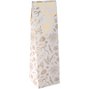 Klika -  Fleszak | 9.5x41x9.5cm | Botanical | papier + PE | wit/goud | 100 stuks