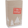Klika -  Flesdoos | Huisjes | karton | 2 flessen | 190x95x330mm | Kerstmis | 100 stuks