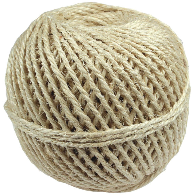 Klika - Corde sisal composée de 3 brins, pelote de 500 g, +/- 90 m