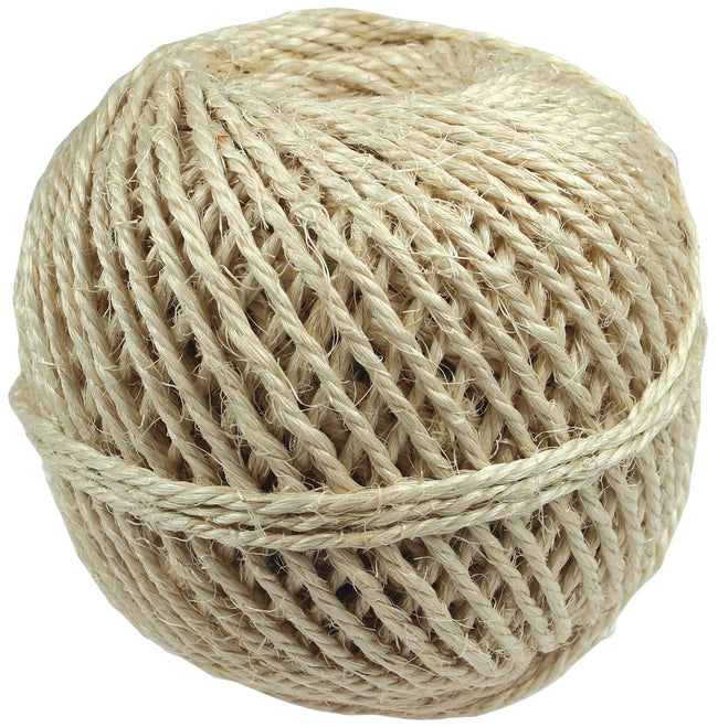 Klika - Sisal cord rope made of 3 strands, ball of 500 g, +/- 90 m