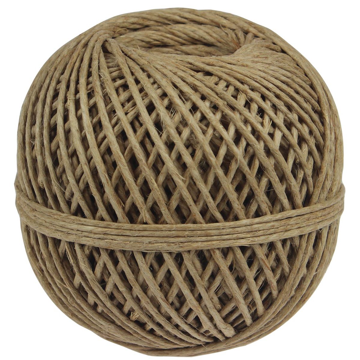 Klika - Flax cord rope made of 3 strands, ball of 140 g, +/- 65 m