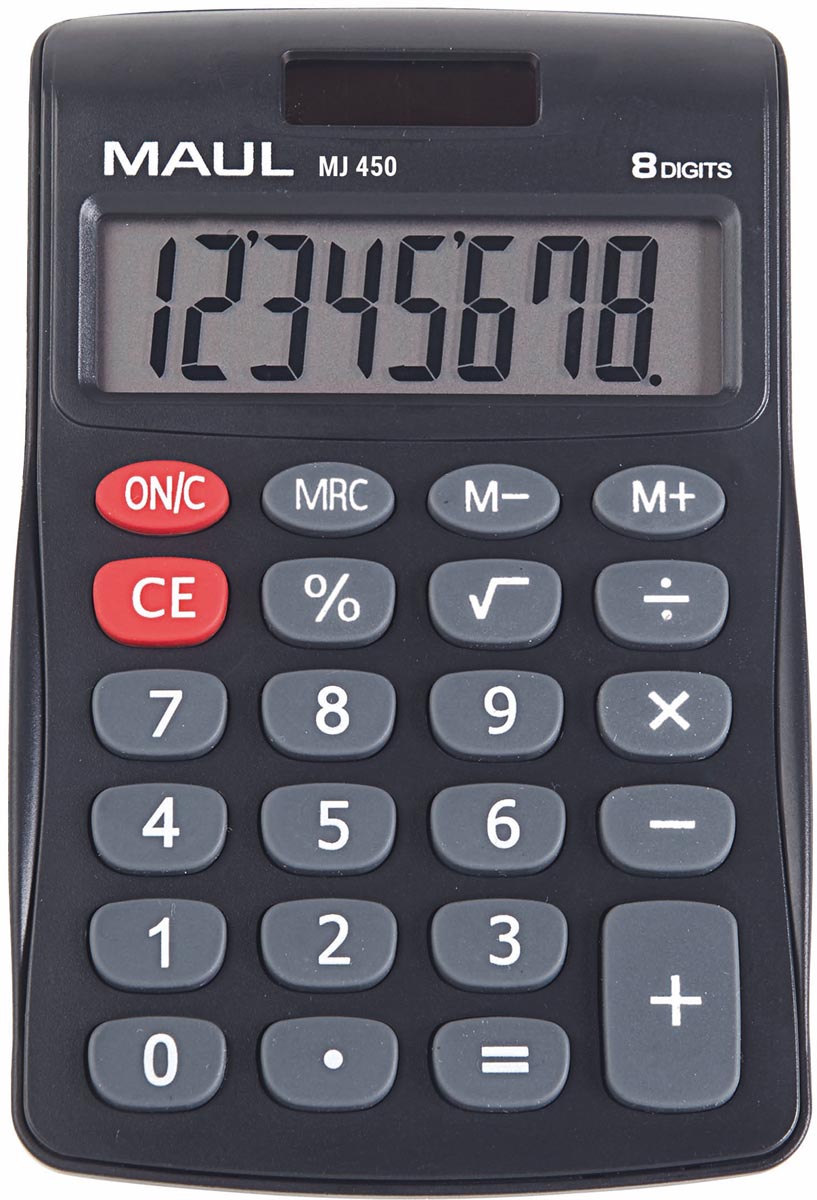 Maul - calculatrice de bureau MJ 450, junior, noir