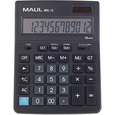Maul -  bureaurekenmachine MXL 12, zwart