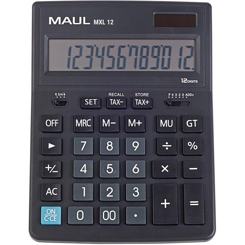 Maul -  bureaurekenmachine MXL 12, zwart