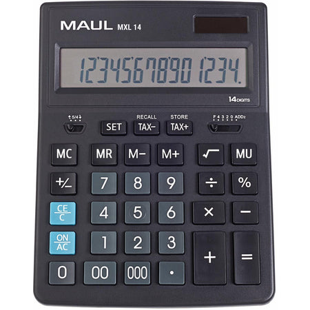 Maul - calculadora de escritorio MXL 14, negra
