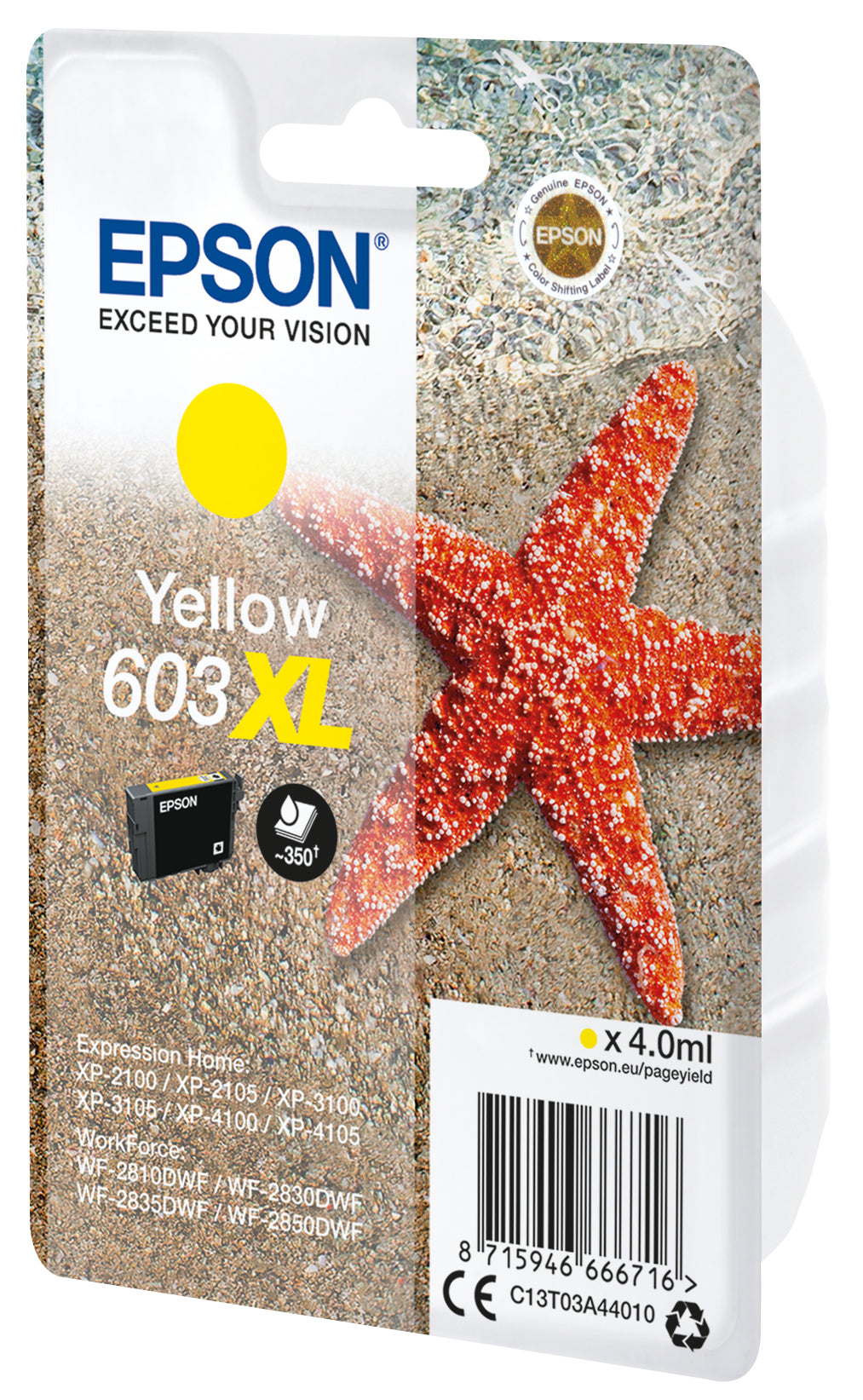 Epson -  Singlepack Yellow 603XL Ink