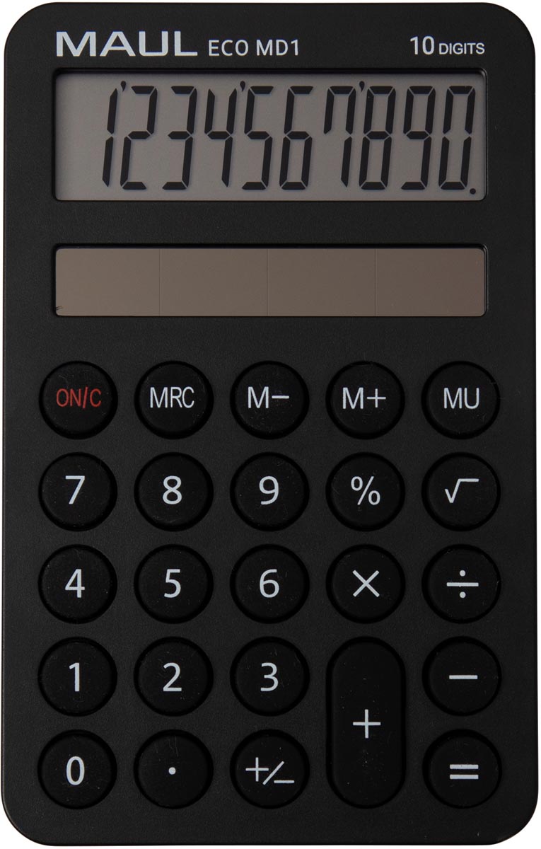 MAUL - bureaurekenmachine ECO MD 1, zwart