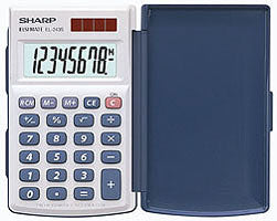 Sharp -  EL-243S calculator Pocket Basisrekenmachine Zilver